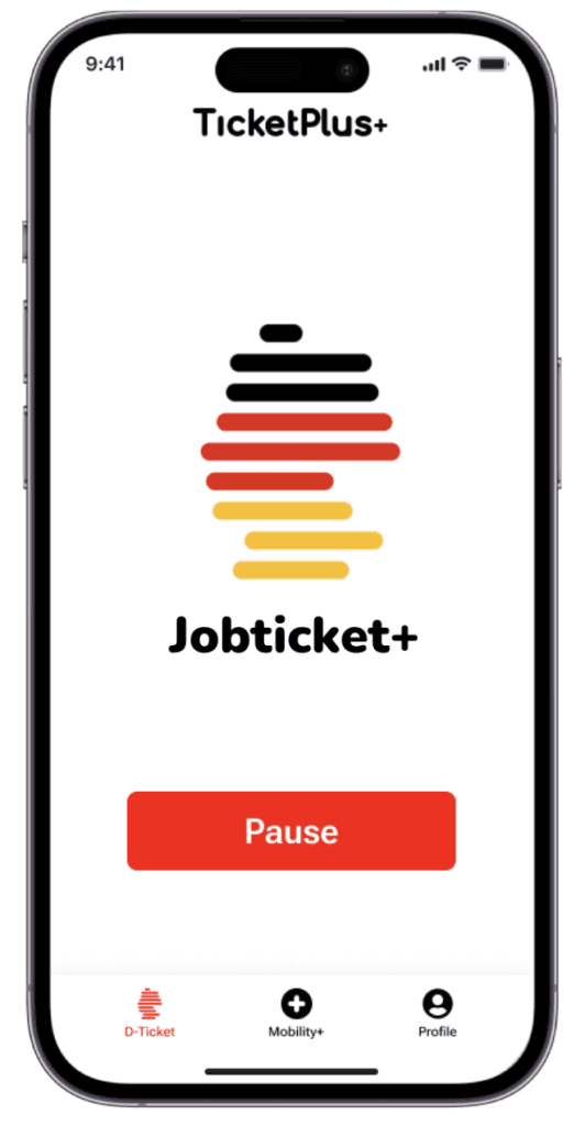 Jobticket Deutschlandticket app for businesses TicketPlus+