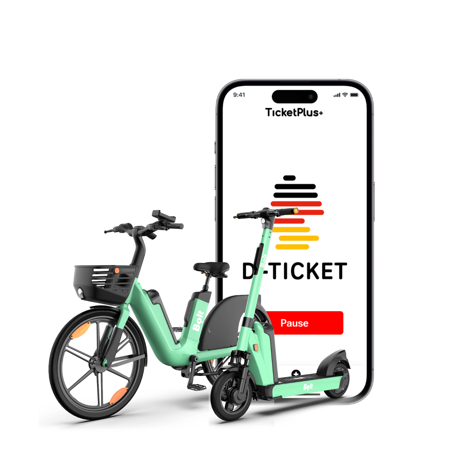 AllRide and Bolt cooperate: Germany ticket including e-bikes & scooters