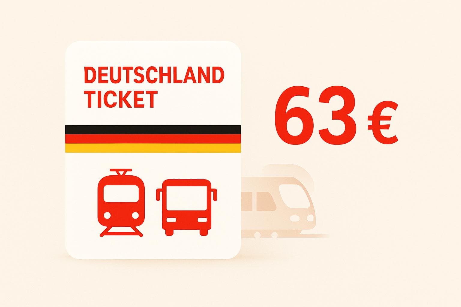 Preisschock beim Deutschlandticket? Ab 1.1.2026 kostet es 63 Euro