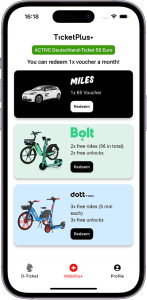 App Sharing Provider Bolt TIER Dott Carsharing Scooter Bike TicketPlus+_ENG