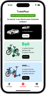 App Sharing Provider Bolt TIER Dott Carsharing Scooter Bike TicketPlus+ _GER