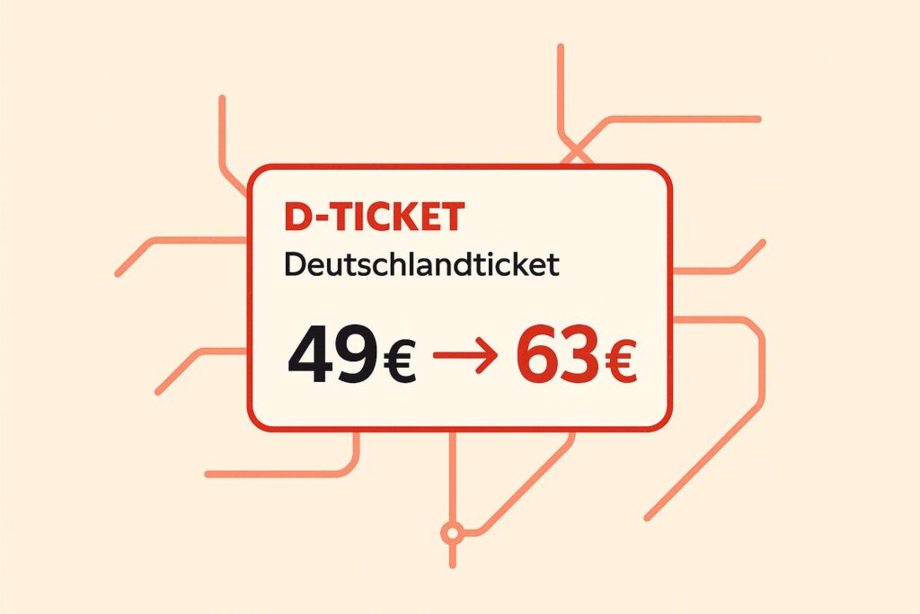 Von 49 auf 63 Euro: Die Preisentwicklung des Deutschlandtickets bis 2026