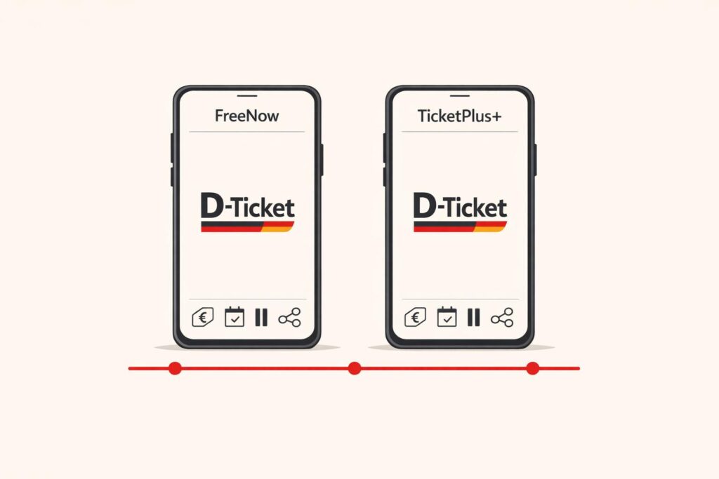 FreeNow vs. TicketPlus+: Mobilitäts-Apps und das D-Ticket im Check
