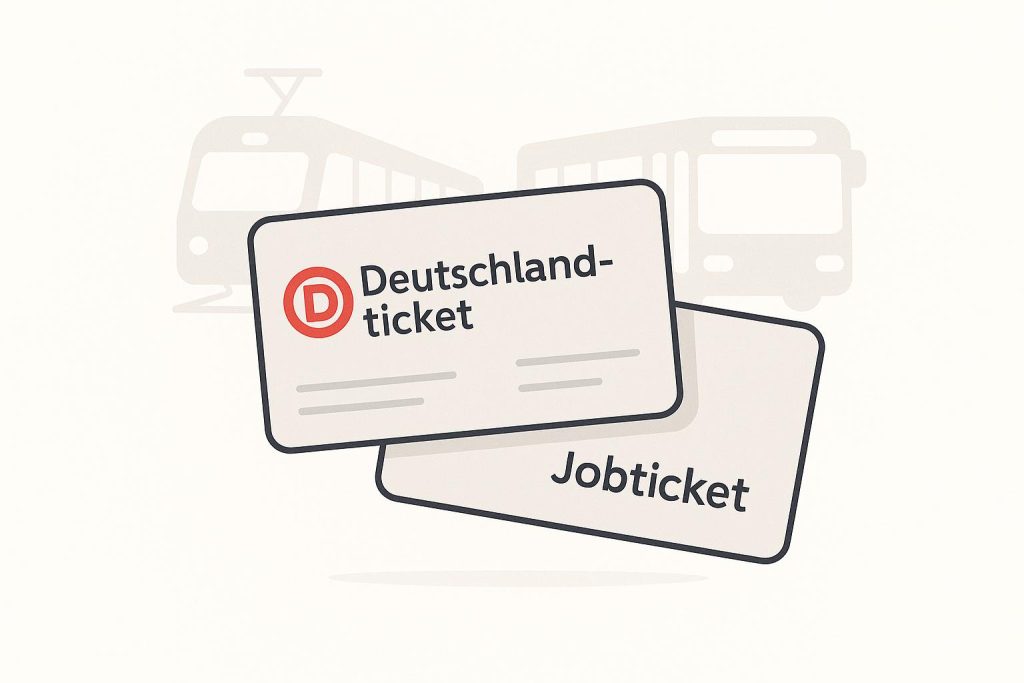 Was ist der Unterschied zwischen Deutschlandticket und Jobticket?