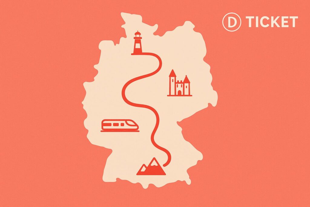 Von der Küste bis zu den Alpen: 6 epische Routen für dein Deutschlandticket-Abenteuer.