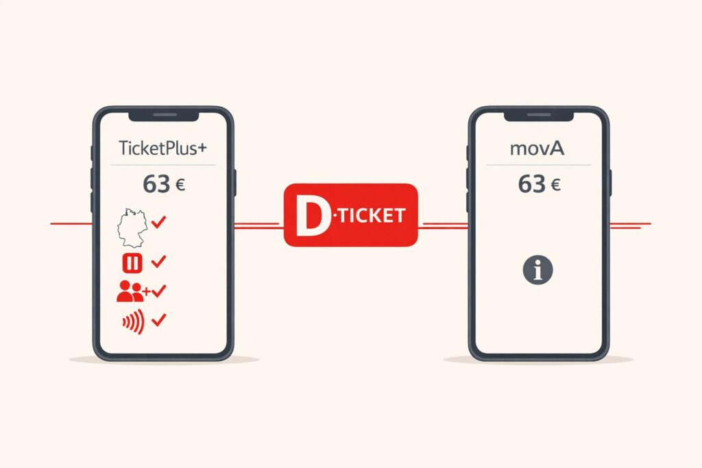 ASEAG movA vs. TicketPlus+: Wer bietet die bessere Deutschlandticket-Verwaltung?