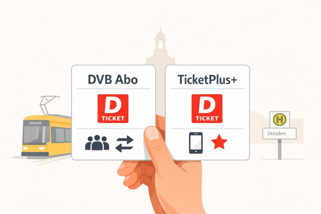 DVB (Dresden) Abo vs. TicketPlus+: Lohnt sich der Wechsel beim 63€-Ticket?