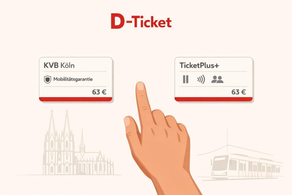 KVB (Köln) vs. TicketPlus+: Wo das Deutschlandticket wirklich flexibel ist