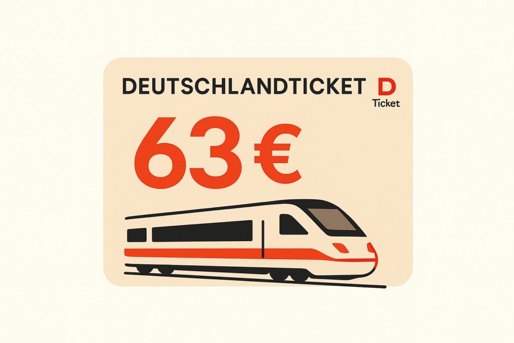 Jetzt offiziell: Deutschlandticket steigt zum 1. Januar 2026 auf 63 Euro