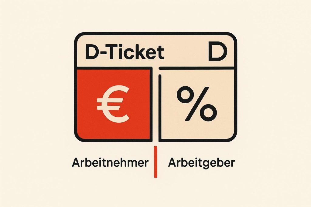 Wie sind die Kosten für Arbeitnehmer und Arbeitgeber beim Jobticket+ mit Split-Pay verteilt?