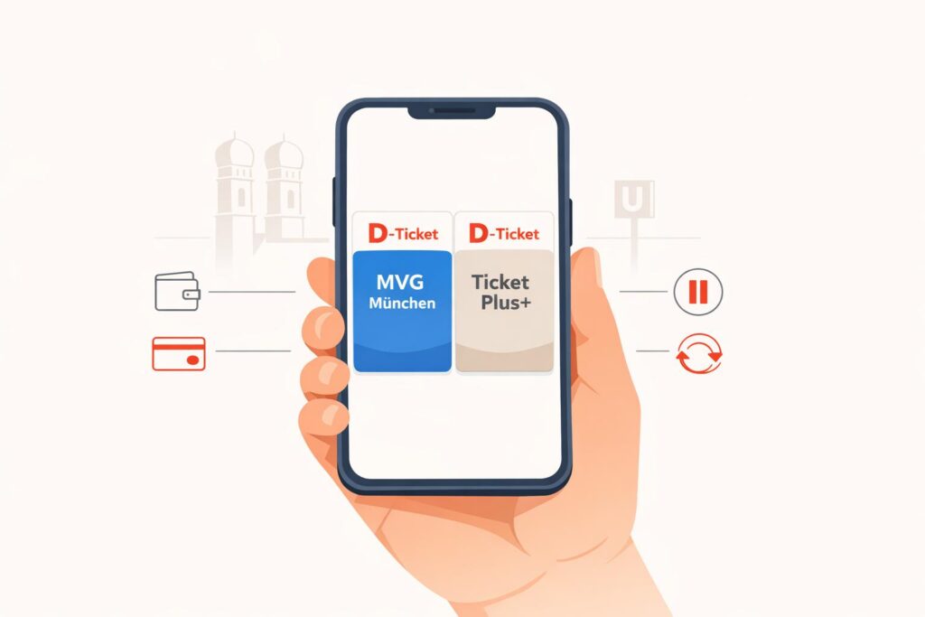 MVG München oder TicketPlus+? Dein D-Ticket Anbieter Vergleich 2026