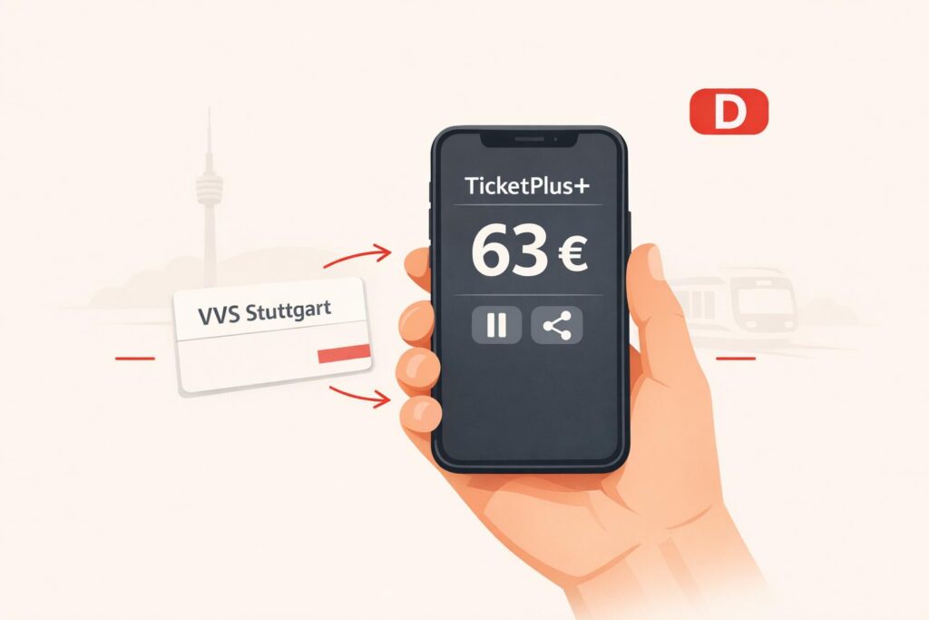 VVS Stuttgart vs. TicketPlus+: 63€ für Bus & Bahn – wo buchen?