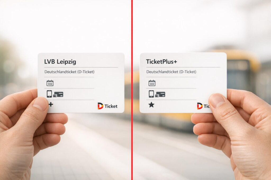 LVB Leipzig vs. TicketPlus+: Wo ist das Deutschlandticket kundenfreundlicher?