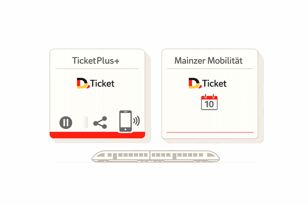 Mainzer Mobilität vs. TicketPlus+: Flexibilität beim Deutschlandticket im Test