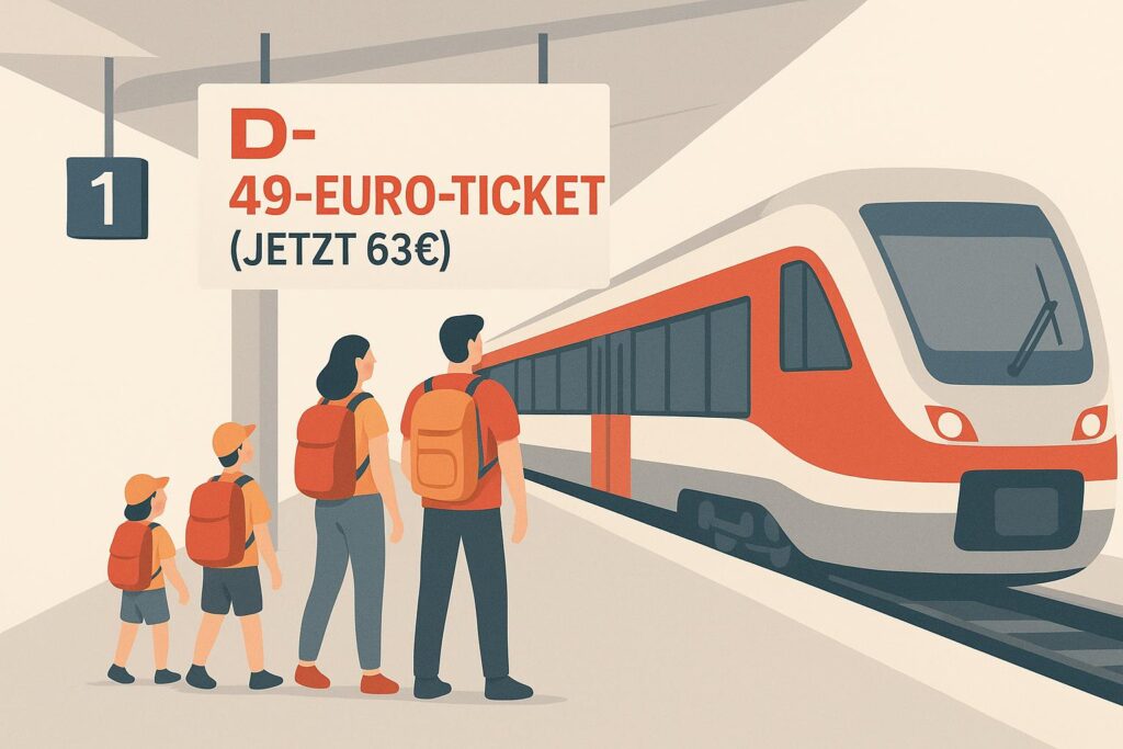 Urlaub in Deutschland mit dem 49-Euro-Ticket (jetzt 63€)