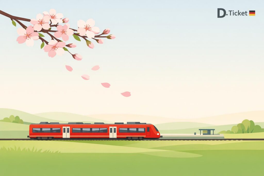 Frühlingserwachen 2026: Die 5 besten Ausflugsziele mit dem D-Ticket im März.